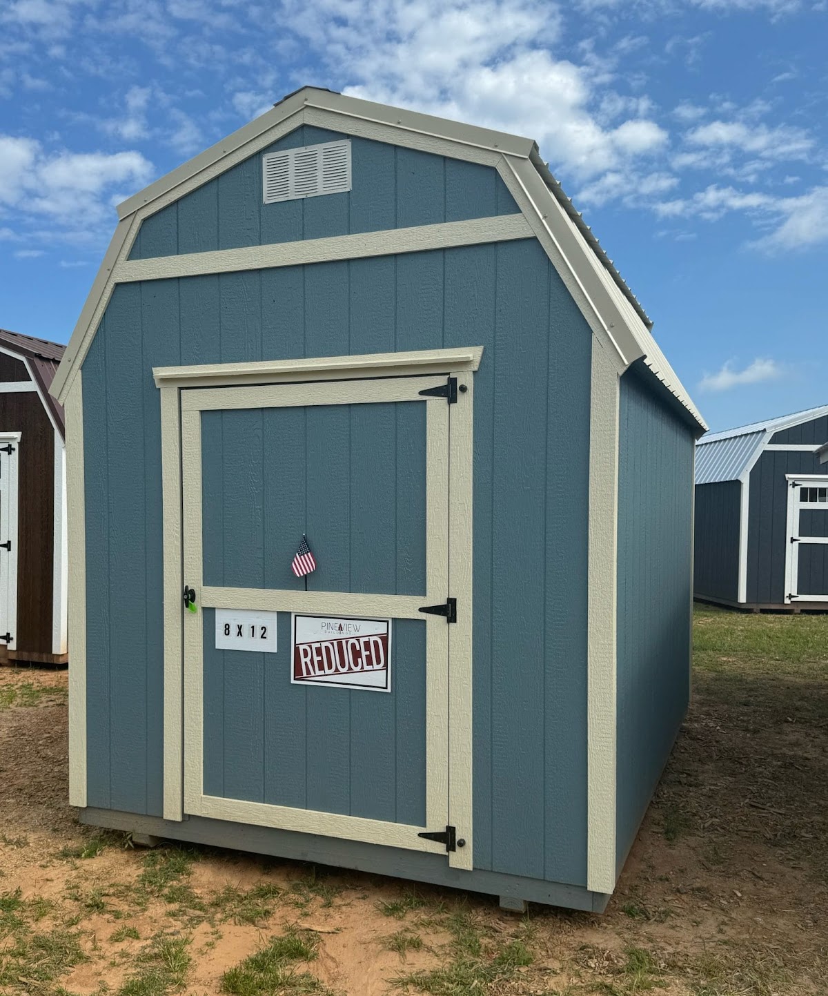 8x12 Lofted Barn Shed (49153)