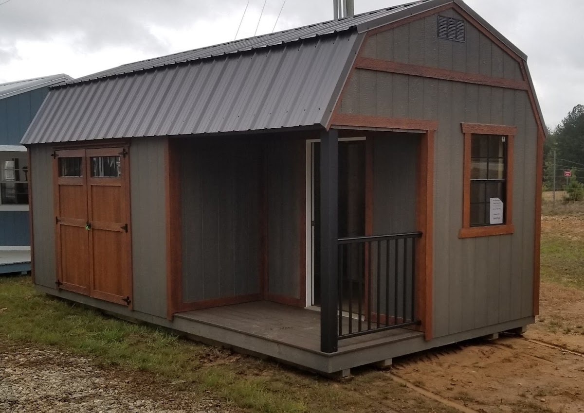 10x20 Lofted Side Porch Cabin (48256)