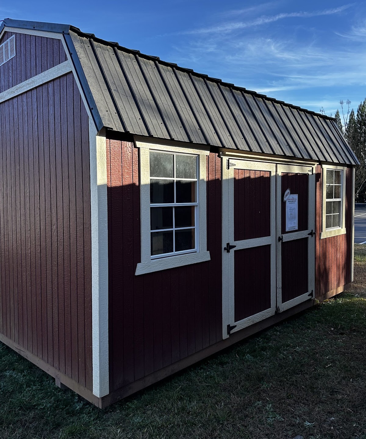 USED 10x16 Side Lofted Barn Shed (30742)