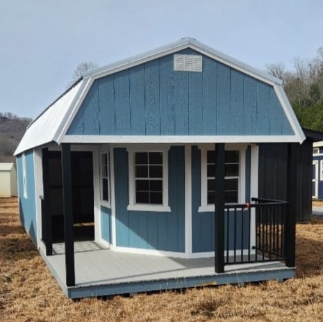 12x32 Deluxe Lofted Cabin (44673)